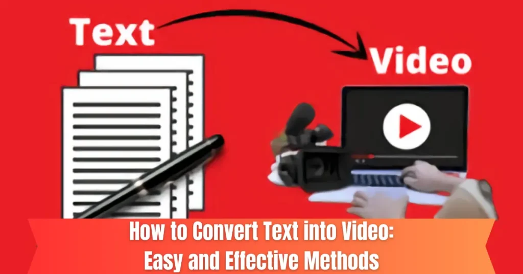 how to convert text into video