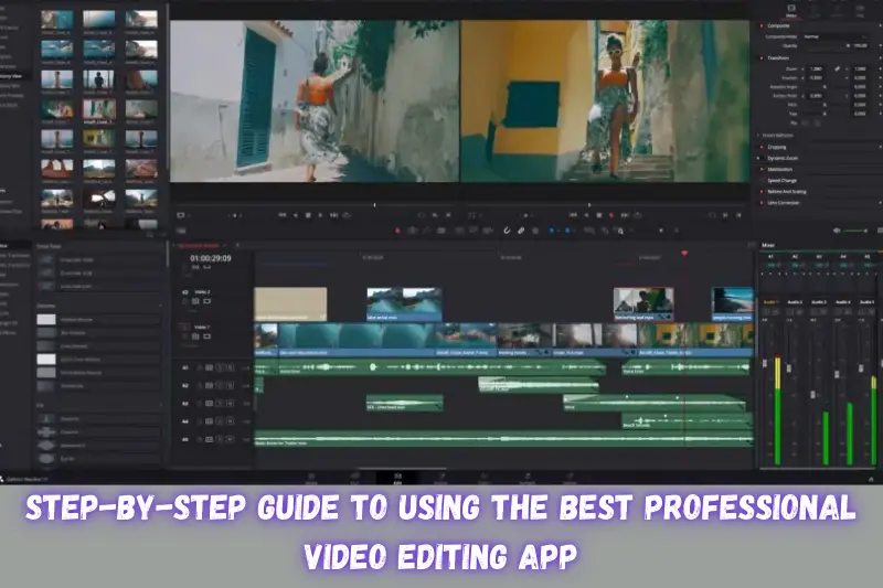 step-by-step guide to using the best professional video editing app